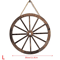 Vintage Rustic Wooden Wagon Wheel Wall Decor Old Western Farmhouse Hanging Cartwheel 7
