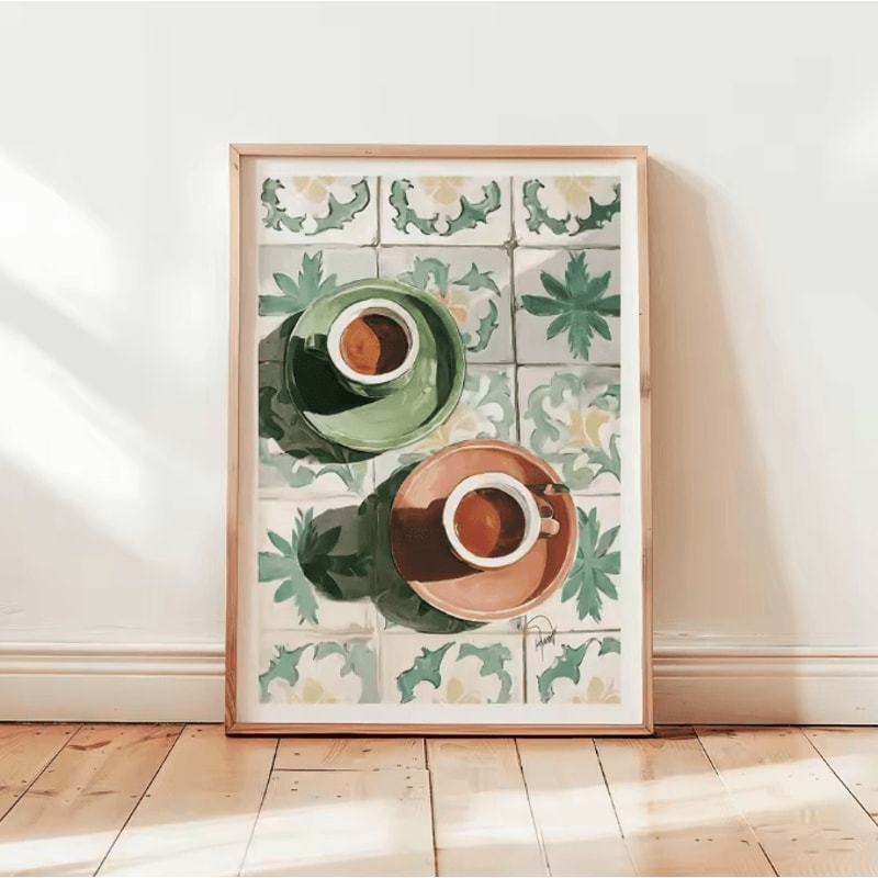 Retro Coffee Wall Art Print Minimalist Kitchen Poster For Coffee Lovers Cafe Decor 10