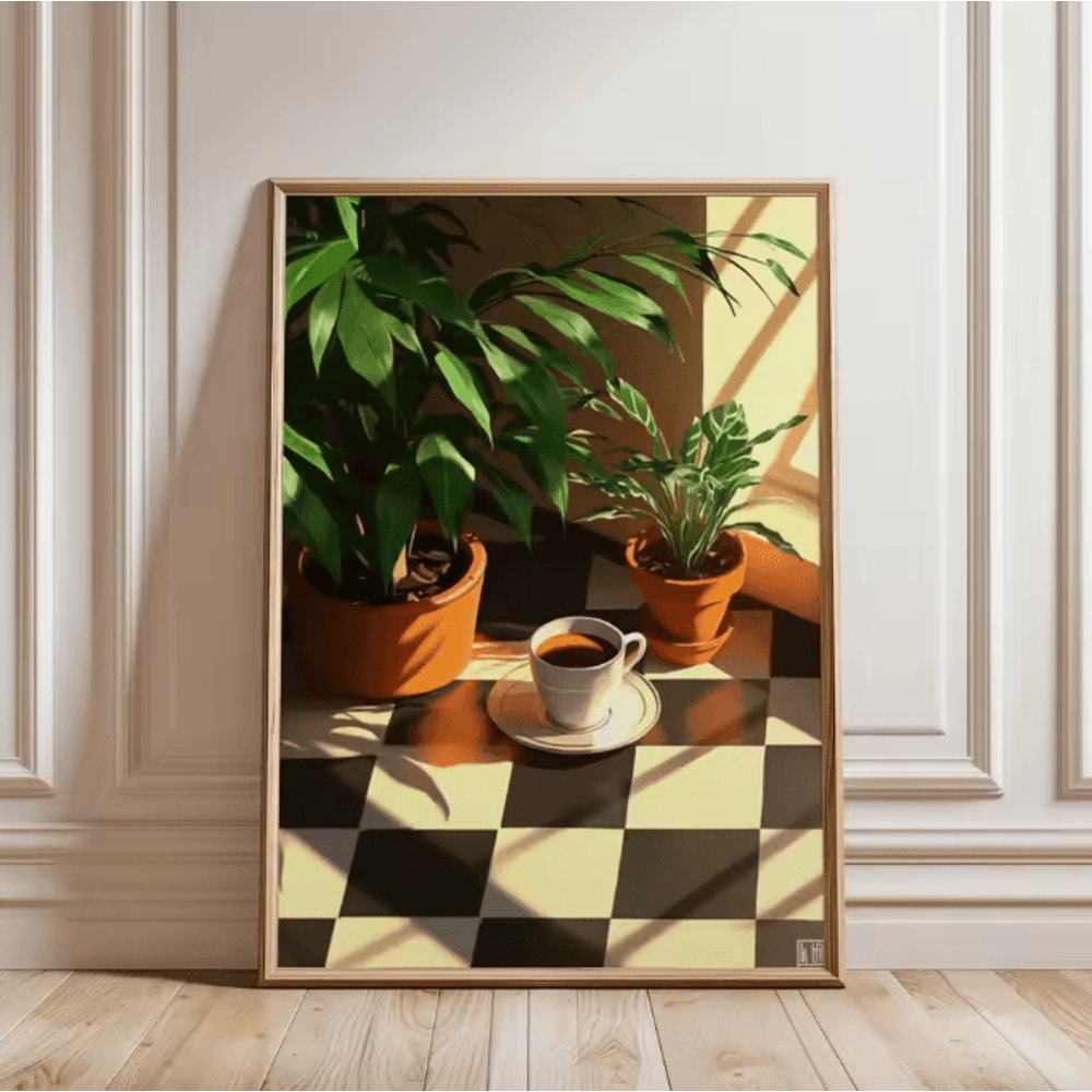 Retro Coffee Wall Art Print Minimalist Kitchen Poster For Coffee Lovers Cafe Decor 14