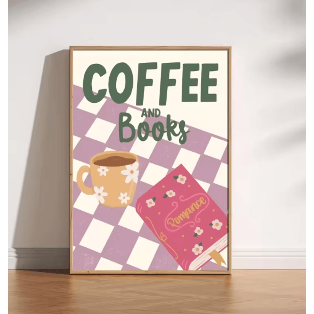Retro Coffee Wall Art Print Minimalist Kitchen Poster For Coffee Lovers Cafe Decor 8