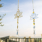 Metal Lotus Crystal Suncatcher Wind Chime Handmade Hanging Charm For Home Garden Decor 2