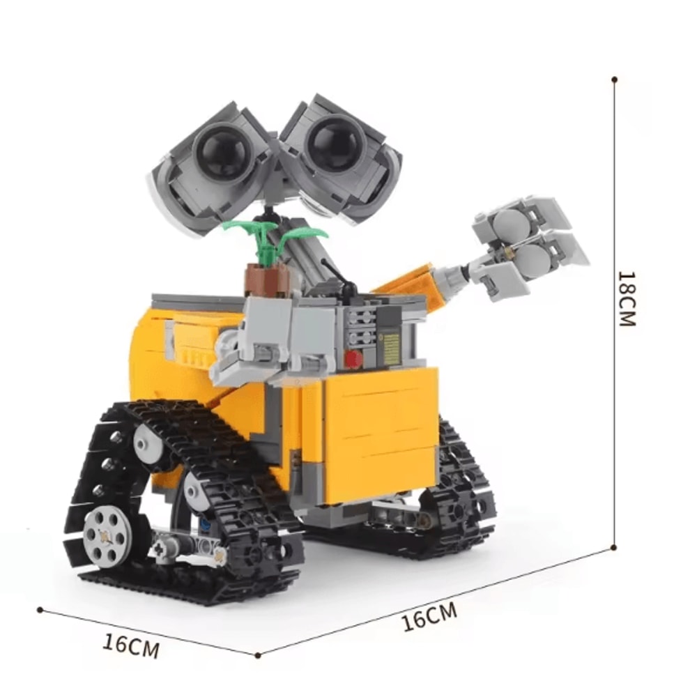 687PCS WallE Robot Building Blocks Set DIY Assembly STEM Toy Collectible Model 4