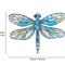 Colorful Acrylic Dragonfly Suncatcher Hanging Window Pendant For Home Garden Decor 5