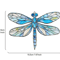 Colorful Acrylic Dragonfly Suncatcher Hanging Window Pendant For Home Garden Decor 5