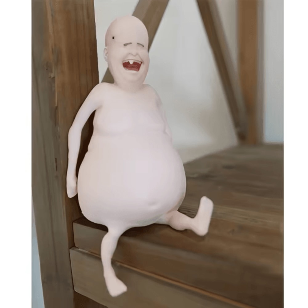 Funny Belly Doll Silicone Toy Quirky Squeeze Decor With Expressive Eyes For Home Party 1