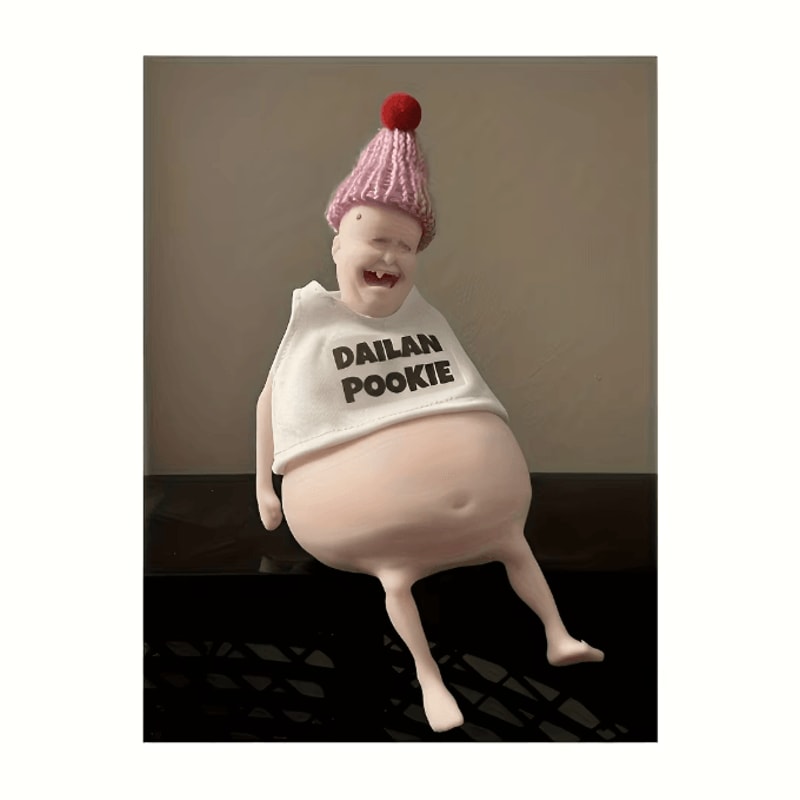 Funny Belly Doll Silicone Toy Quirky Squeeze Decor With Expressive Eyes For Home Party 2