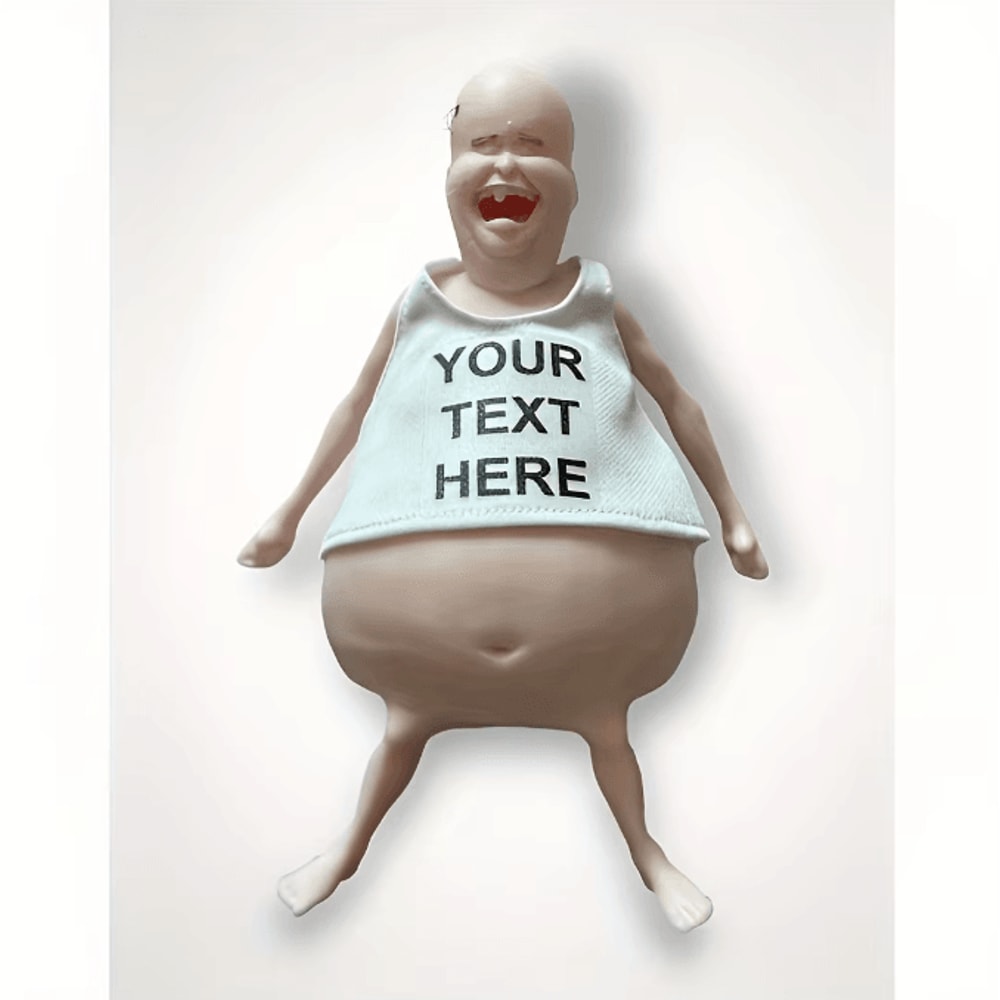 Funny Belly Doll Silicone Toy Quirky Squeeze Decor With Expressive Eyes For Home Party 3