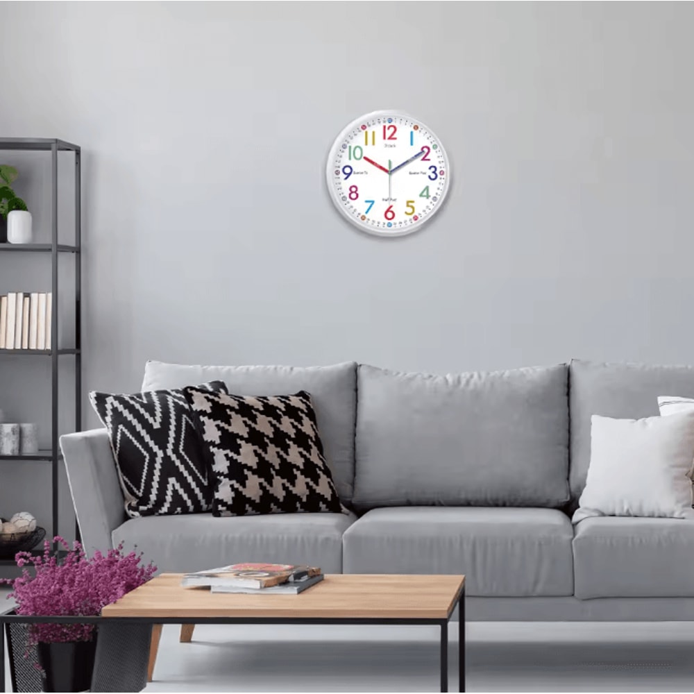 8Inch Silent Quartz Wall Clock Minimalist NonTicking Decor For Home Kitchen 2