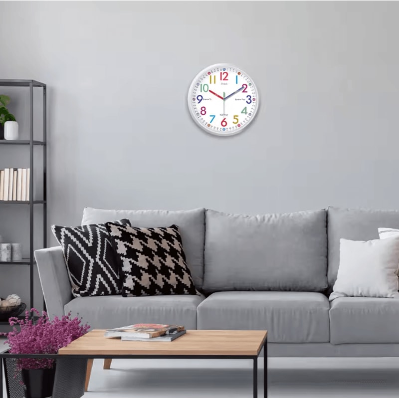 8Inch Silent Quartz Wall Clock Minimalist NonTicking Decor For Home Kitchen 2