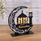 Black Gold Acrylic Ramadan Countdown Calendar Eid Mubarak Table Decor With Replaceable Numbers 2