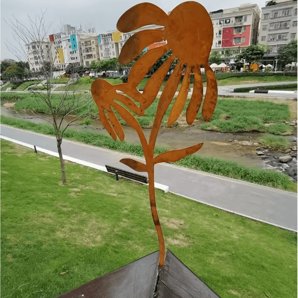 Rustic Metal Rabbit Garden Stake Adorable Bunny Silhouette Outdoor Yard Art For Farmhouse Decor 2