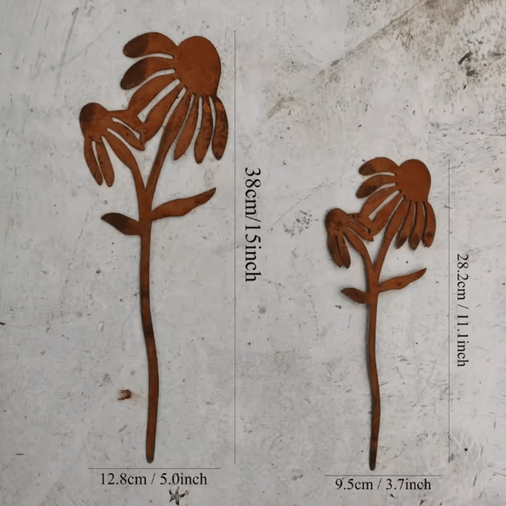 Rustic Metal Rabbit Garden Stake Adorable Bunny Silhouette Outdoor Yard Art For Farmhouse Decor 4