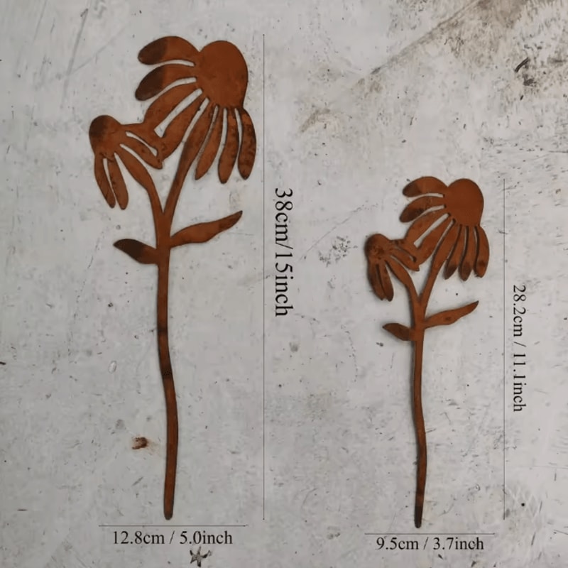 Rustic Metal Rabbit Garden Stake Adorable Bunny Silhouette Outdoor Yard Art For Farmhouse Decor 4