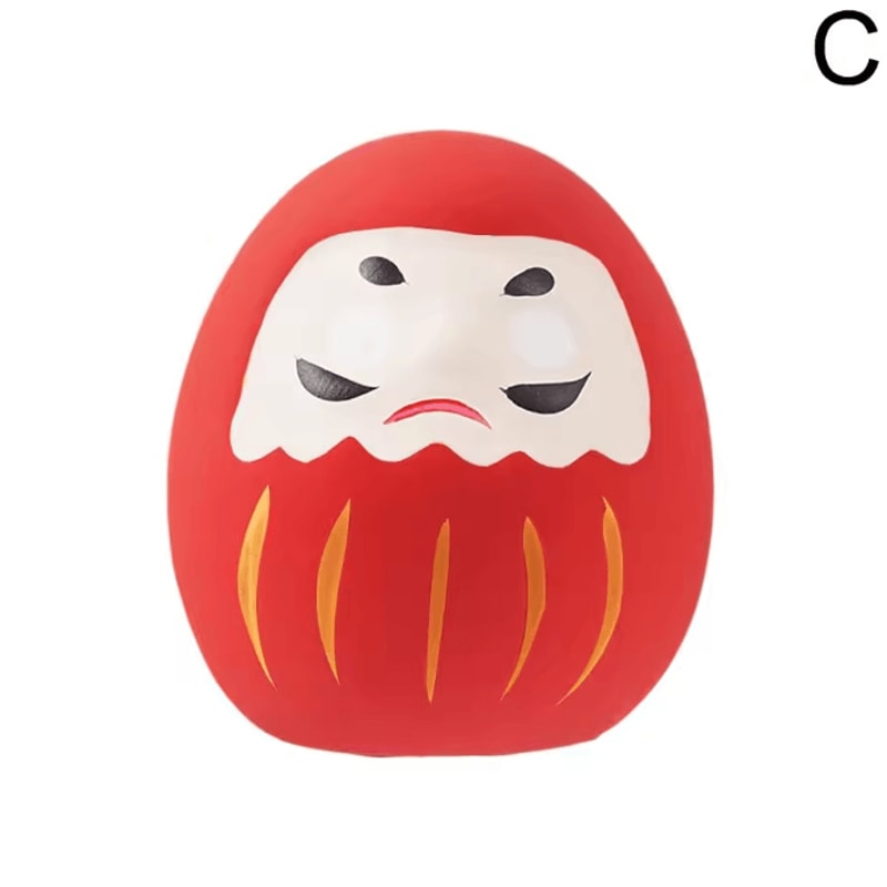 Japanese Ceramic Daruma Doll Mini Lucky Charm Fortune Figurine For Home Decor Gift 6