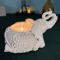Lucky Elephant Tealight Candle Holder Animal Sculpture Decor With Raised Trunk For Home Gifting 6