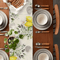 Green Eucalyptus Lemon Linen Table Runner Botanical Dining Seasonal Decor 2