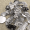Herkimer Diamond Energy Guardian Black Crystal Raw Mineral Reiki Decor Stone 0