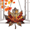 Acrylic Maple Leaf Suncatcher Thanksgiving Autumn Window Door Hanging Decor 3