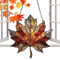 Acrylic Maple Leaf Suncatcher Thanksgiving Autumn Window Door Hanging Decor 3