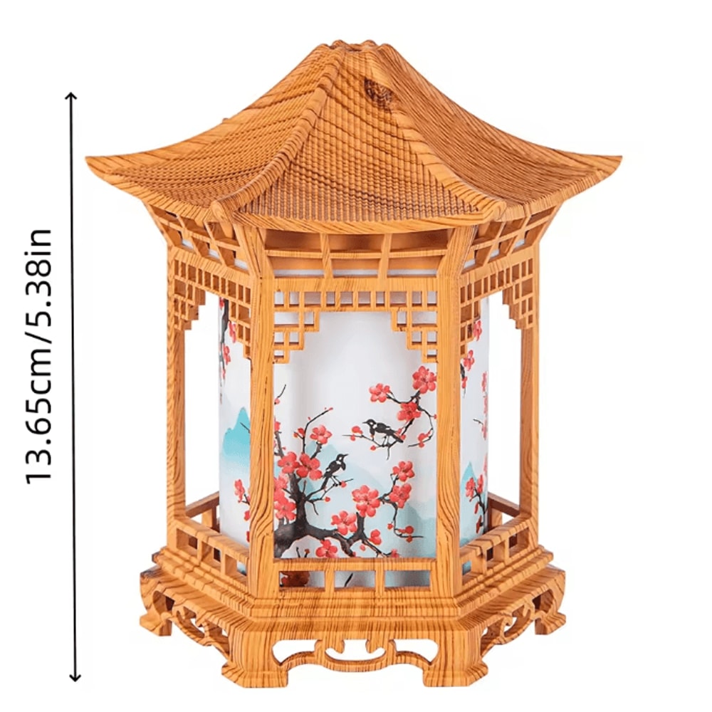 Chinese Pavilion Humidifier Night Light Ultrasonic Mist Decorative Air Diffuser 4