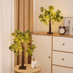 eucalyptus birch tree fairy lights – usb & battery powered decorative desk lamp