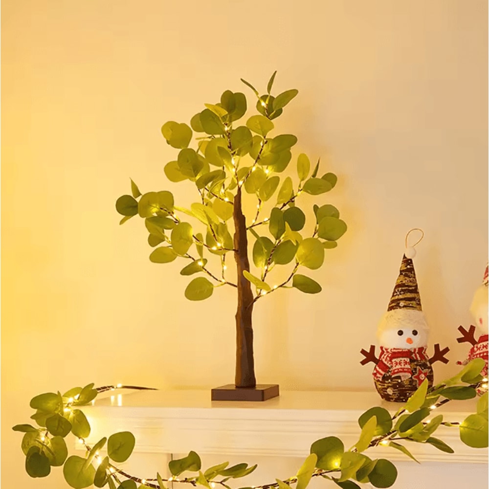 Eucalyptus Birch Tree Fairy Lights USB Battery Powered Decorative Desk Lamp 4