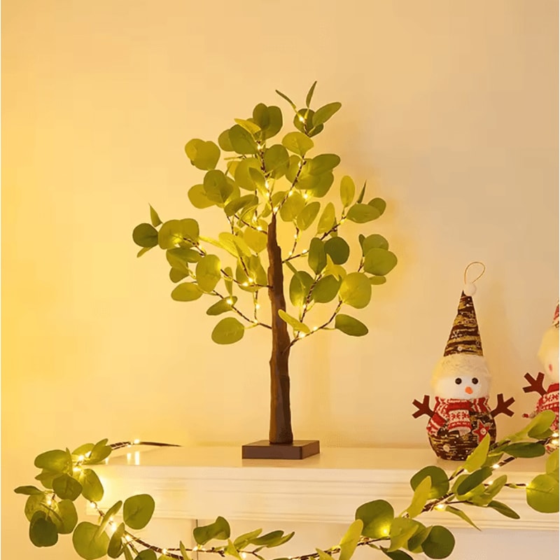 Eucalyptus Birch Tree Fairy Lights USB Battery Powered Decorative Desk Lamp 4