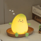 LED Pear Silicone Night Light 7 Color Touch Rechargeable Bedside Lamp 4