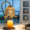 French Retro Tulip Candle Warmer Lamp Fireless Fragrance Bedside Table Light 0