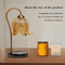 French Retro Tulip Candle Warmer Lamp Fireless Fragrance Bedside Table Light 5