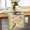 Vintage Floral Bird Linen Table Runner Farmhouse Kitchen Dining Decor 3