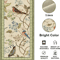 Vintage Floral Bird Linen Table Runner Farmhouse Kitchen Dining Decor 4