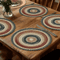 Retro Beige Boho Round Placemats Set 4PCS Woven Table Decor 0