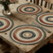 Retro Beige Boho Round Placemats Set 4PCS Woven Table Decor 1