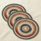 Retro Beige Boho Round Placemats Set 4PCS Woven Table Decor 4