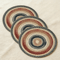 Retro Beige Boho Round Placemats Set 4PCS Woven Table Decor 4