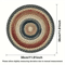 Retro Beige Boho Round Placemats Set 4PCS Woven Table Decor 5