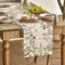 Spring Daisy Floral Linen Table Runner Farmhouse Kitchen Dining Decor 3