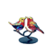 Multicolor Acrylic Birds On Branch Ornament Stained Glass Style Desktop Decor 5