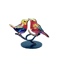Multicolor Acrylic Birds On Branch Ornament Stained Glass Style Desktop Decor 5
