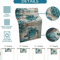 Nautical Sea Turtle Starfish Linen Table Runner Coastal Beach Dining Decor 4
