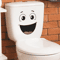 Funny Smiley Face Wall Sticker Cartoon SelfAdhesive Bathroom Decor 0