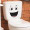 Funny Smiley Face Wall Sticker Cartoon SelfAdhesive Bathroom Decor 0