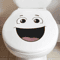 Funny Smiley Face Wall Sticker Cartoon SelfAdhesive Bathroom Decor 3