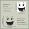 Funny Smiley Face Wall Sticker Cartoon SelfAdhesive Bathroom Decor 5