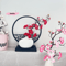 Elegant Artificial Plum Blossom Bonsai With Screen Base ChineseInspired Mini Bonsai Tree Decor 1