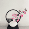 Elegant Artificial Plum Blossom Bonsai With Screen Base ChineseInspired Mini Bonsai Tree Decor 6