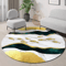 Modern Irregular Area Rug Washable NonSlip Minimalist Carpet For Living Room Bedroom 1