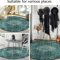 Modern Irregular Area Rug Washable NonSlip Minimalist Carpet For Living Room Bedroom 4