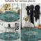Modern Irregular Area Rug Washable NonSlip Minimalist Carpet For Living Room Bedroom 4